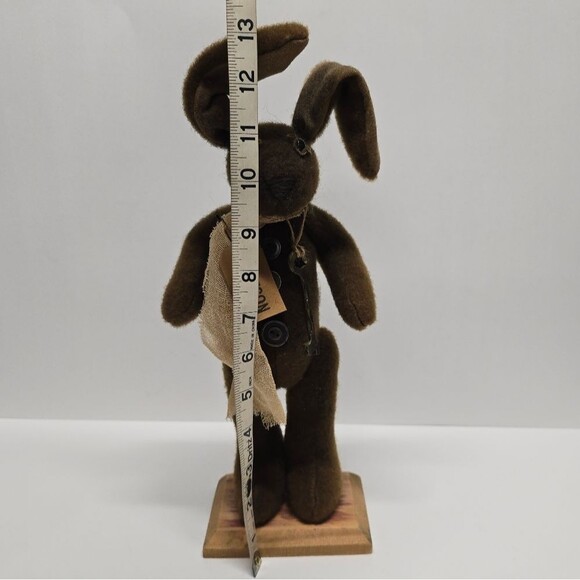 Honey And Me Harrison Primitive Rustic Bunny Rabbit Plush Figurine - Picture 7 of 7